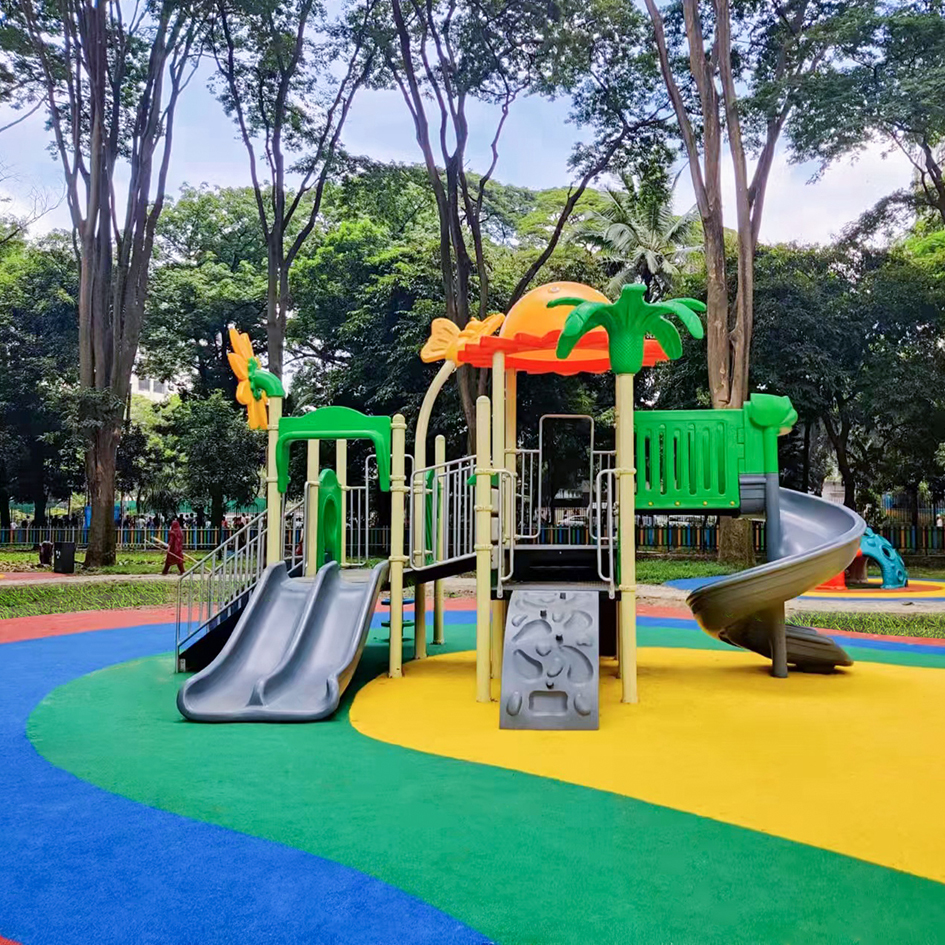 A playground in Bangladesh——EPDM Rubber Granules