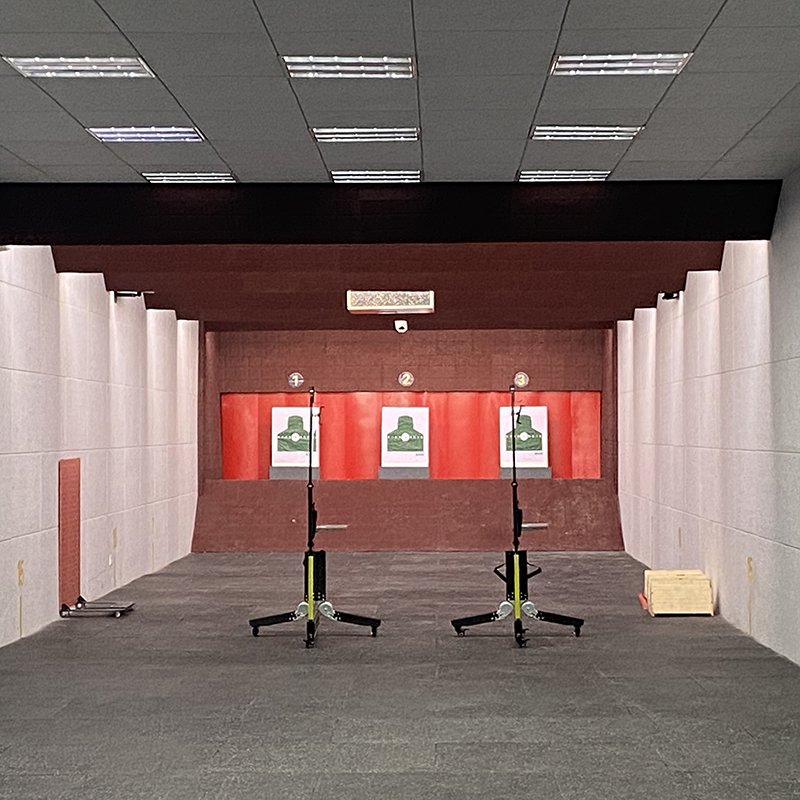 Public Security Bureau shooting court with rubber wire pad